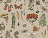 Little Johnny Woodland Forest 100% Cotton 150cm Wide Digitally Printed Fabric for Crafting, Sewing, Patchwork, Dressmaking